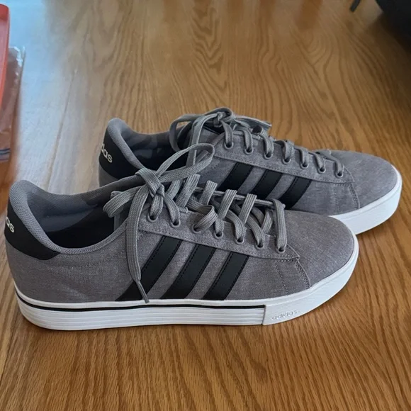 adidas Gray and Black Men's Sneakers - Picture 2 of 7
